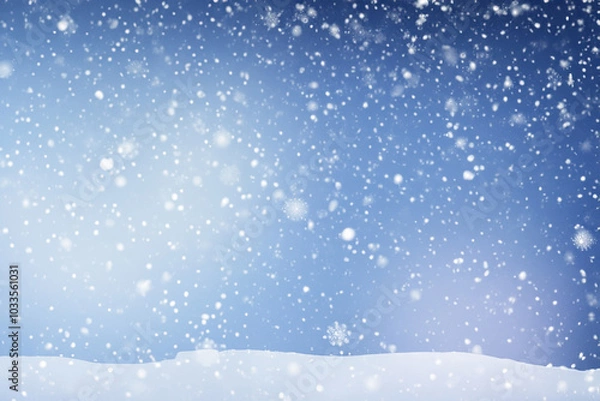 Obraz Snow background illustration