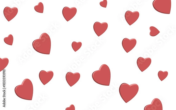 Obraz Love seamless pattern doodle