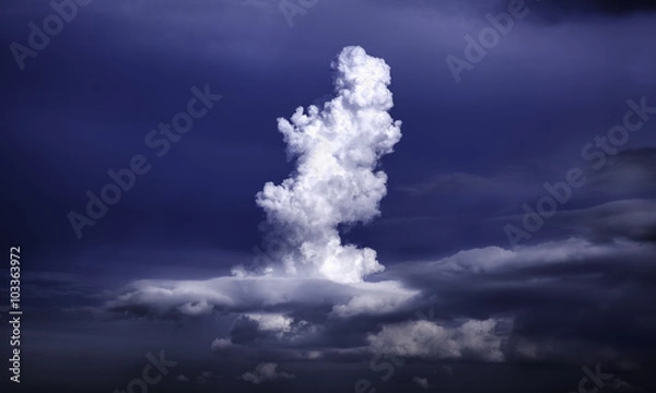 Obraz Spiral-shaped cumulonimbus cloud