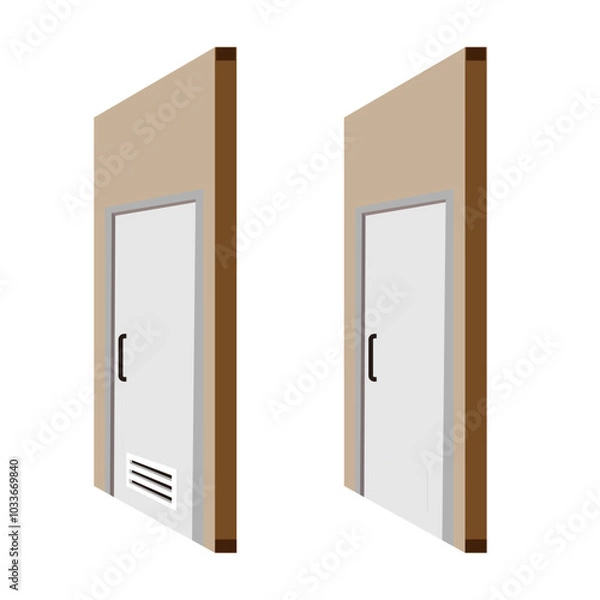 Fototapeta Door Ventilation Vector Illustration.eps