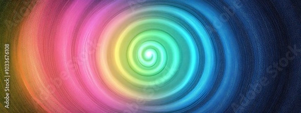 Fototapeta Abstract rainbow swirl pattern.