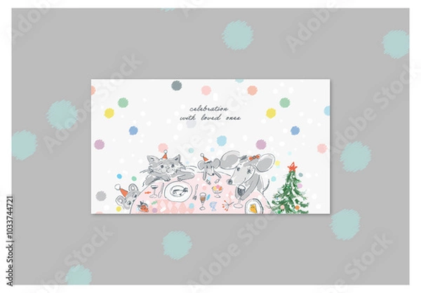 Fototapeta Cute Web Banner Layout