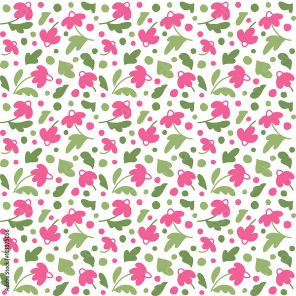 Obraz Seamless texture with flowers.
