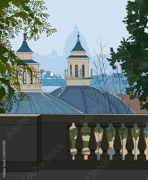 Obraz  Illustration of Rome