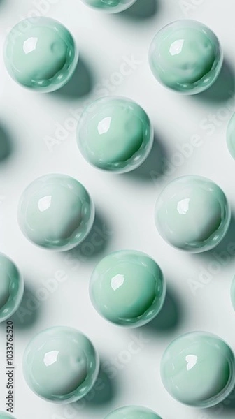 Obraz mint candies on white background.