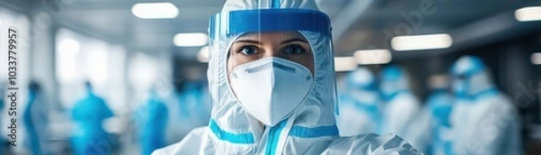 Obraz Healthcare worker in protective equipment.