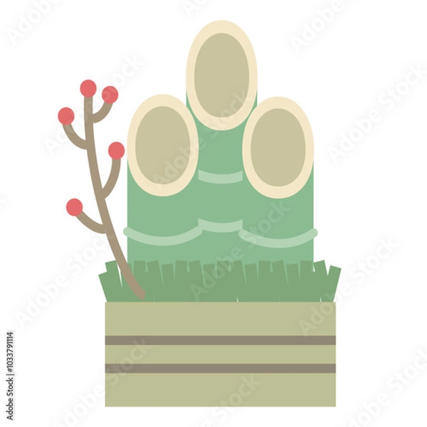 Fototapeta 門松のイラスト