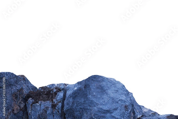 Fototapeta Blue Rocks Border