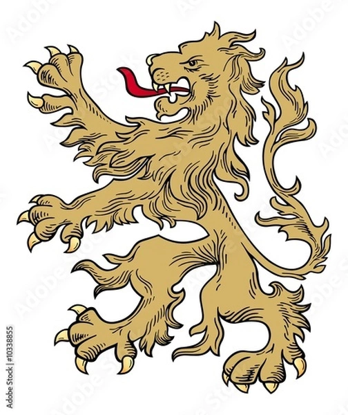 Obraz Gold lion