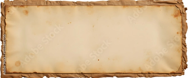 Fototapeta Old parchment background with copy space, ideal for historical documents and ancestral memory