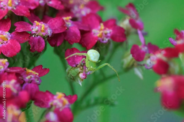 Obraz Krabbenspinne an einer Schafgarbe