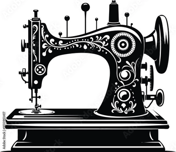 Obraz sewing machine and sewing