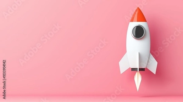 Fototapeta Product launch, promotion plan with key dates, flat design illustration