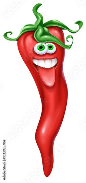 Obraz peperoncino piccante simpatico