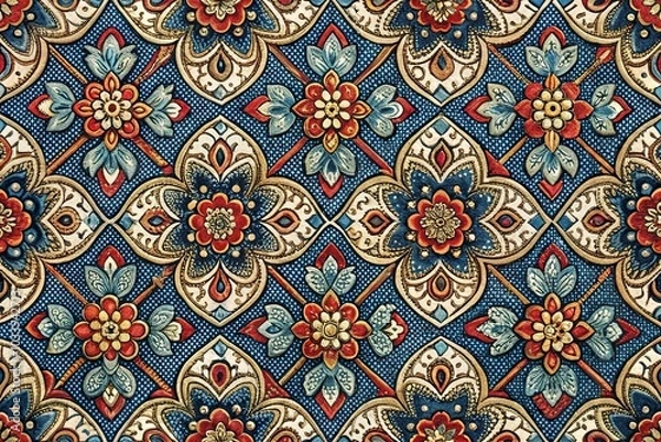 Fototapeta Abstract pattern textile fabric