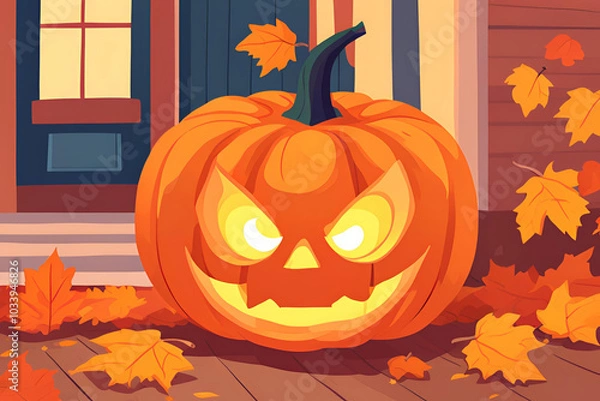 Obraz A carved pumpkin