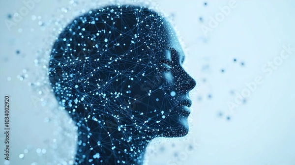 Fototapeta 3D Politician with Donor Network Constellation: Holographic Medium Shot of Politician Linked to Donor Avatars with Donation Amounts in Motion, Open Space for Campaign Finance Regulations on White Back