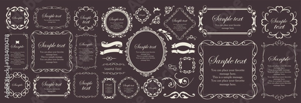 Fototapeta クリスマスフレームセット