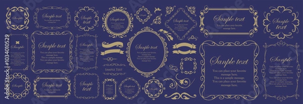 Fototapeta クリスマスフレームセット