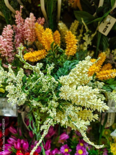 Obraz fake flowers in the market