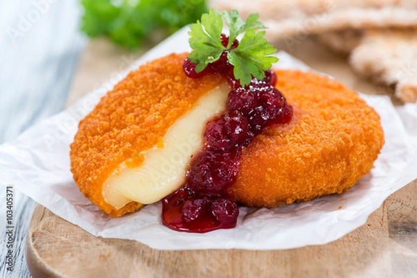 Obraz Świeży Smażony Camembert