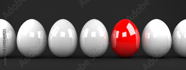 Obraz Red egg stands out