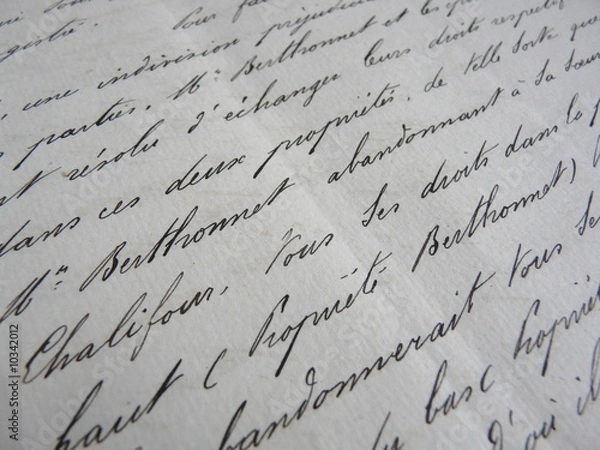 Obraz Une document ancienne