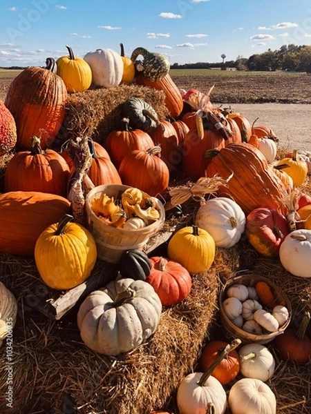 Obraz pumpkins and gourds