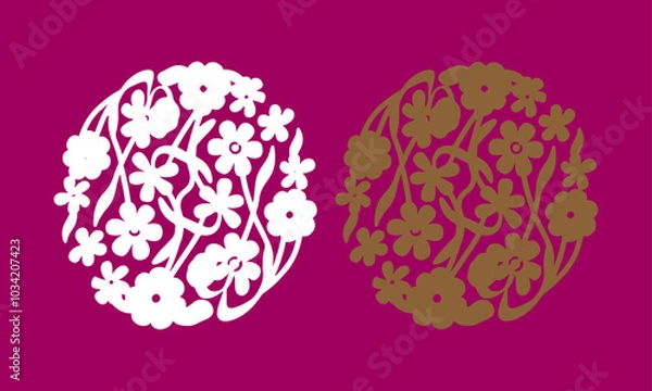 Obraz Creative Abstract Flower Design Template
