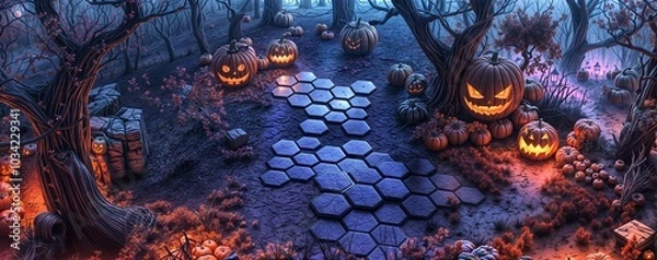 Obraz Weird Halloween Background image