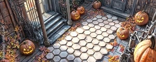 Obraz Weird Halloween Background image