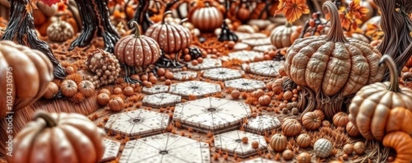 Fototapeta Weird Halloween Background image