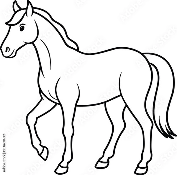 Obraz illustration of a horse