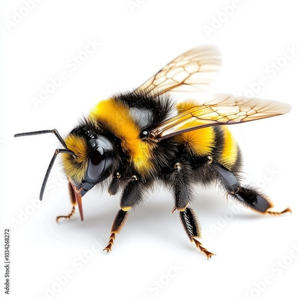 Fototapeta Bumblebee Isolated