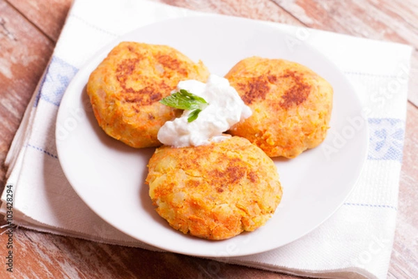 Obraz potato cutlets / pies / fritter