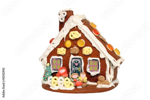 Obraz Lebkuchenhaus auf weiß