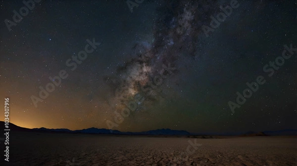 Fototapeta time lapse of stars in the sky