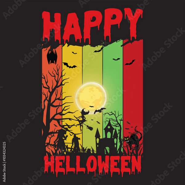 Obraz Halloween t shirt design