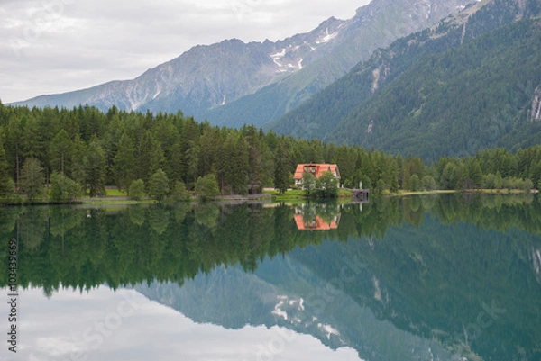 Fototapeta Jezioro Anterselva, Dolomity