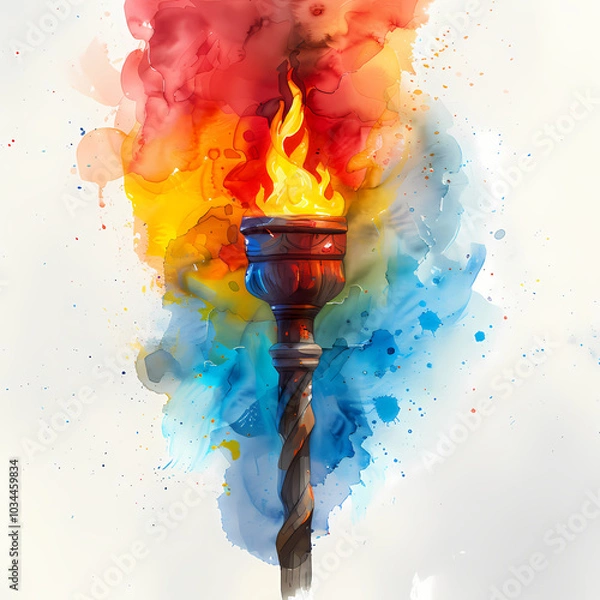Obraz Olympic torch clipart