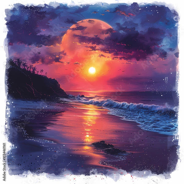 Obraz sunset in the sea