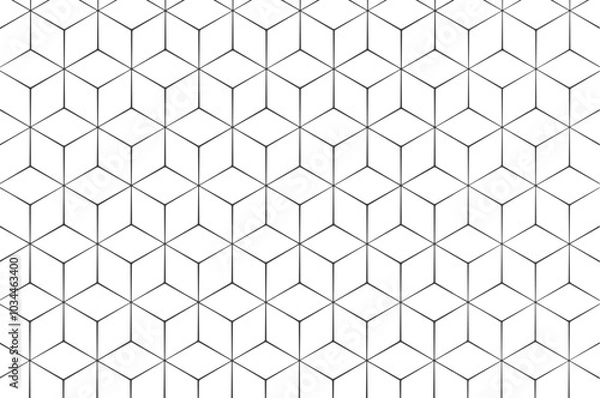Fototapeta stylish hexagonal line pattern background