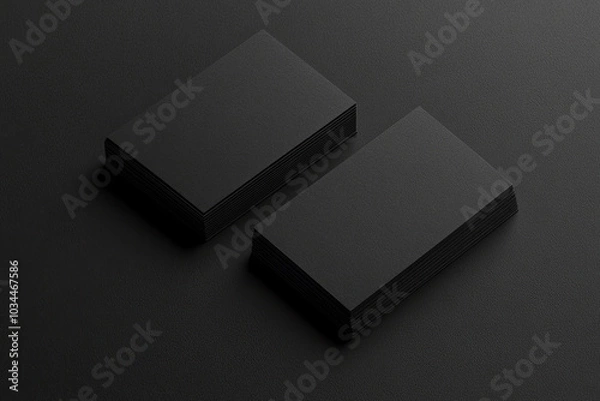 Fototapeta Business Card Mockup, high-end and customizable with realistic high-resolution rendering, ideal for branding, graphic design, and professional presentations, AI Generative