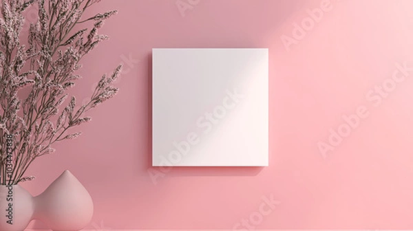 Obraz Business Card Mockup, high-end and customizable with realistic high-resolution rendering, ideal for branding, graphic design, and professional presentations, AI Generative