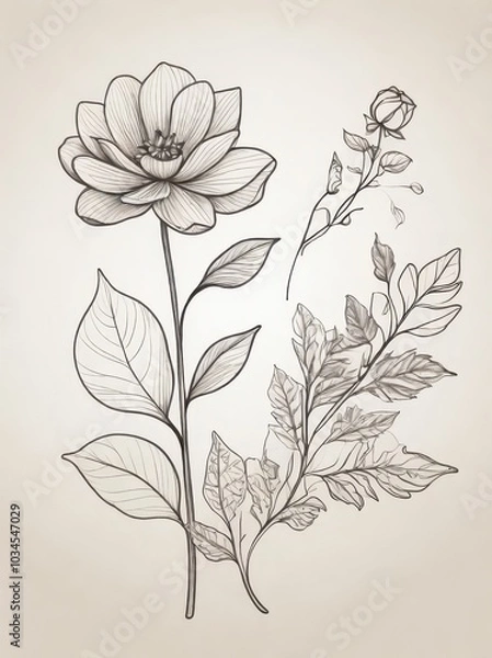 Obraz background with flowers