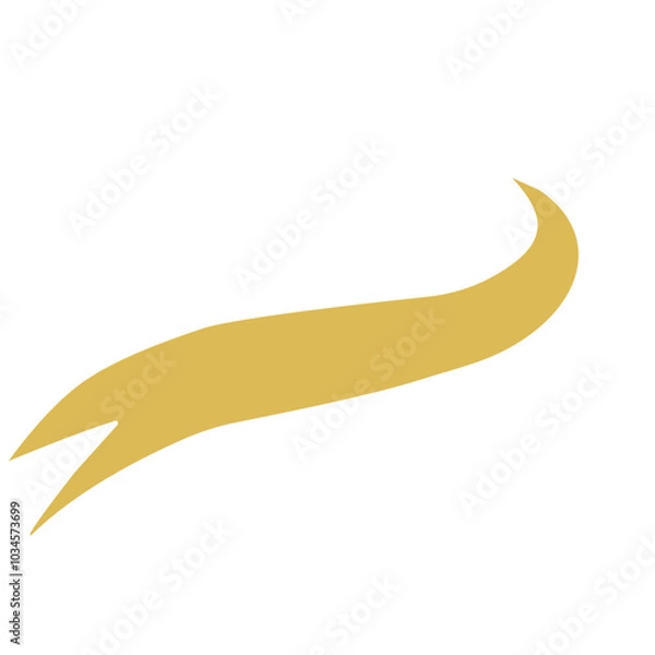 Obraz Golden Swoosh Form 