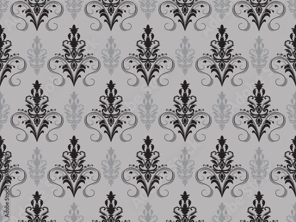 Fototapeta seamless damask pattern