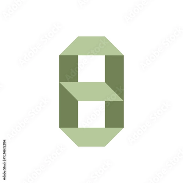 Fototapeta Monogram 8. Number 8. Number 8 design logo. Monogram letter mark 8 logo design. Monogram design vector logo. Monogram number 8 logo design. Simple number 8 monogram. Monogram 8 design logo. 