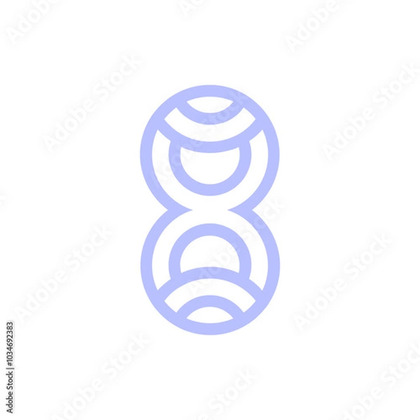 Fototapeta Monogram 8. Number 8. Number 8 design logo. Monogram letter mark 8 logo design. Monogram design vector logo. Monogram number 8 logo design. Simple number 8 monogram. Monogram 8 design logo. 