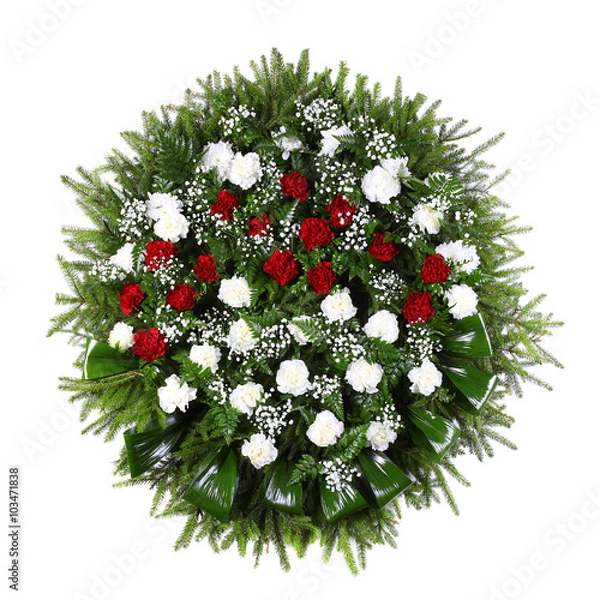 Obraz green funeral wreath